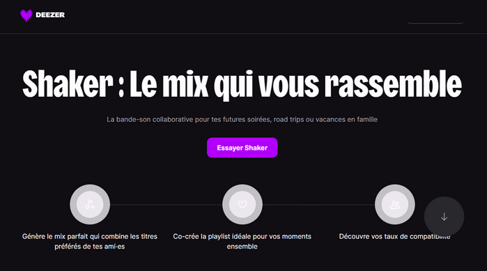 fonctionnalités sociales de Deezer
