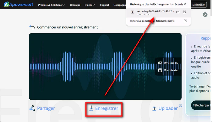 Sauvegarder audio Deezer en MP3