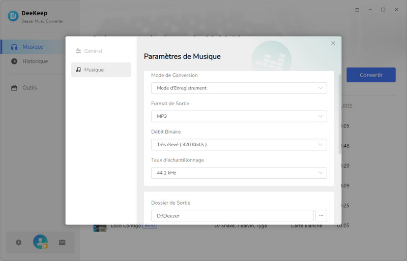 Sélectionnez un format compatible avec Serato DJ