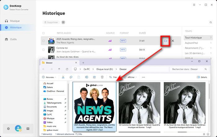 Téléchargez les podcasts de Deezer sur l'ordinateur